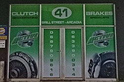 Shop sign and door signs