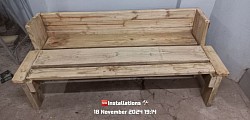 Wooden bench