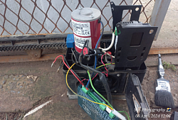 Gate motor installation